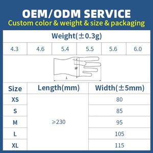 100pcs/caixa Luvas de Vinil para Exame Médico, Luvas Descartáveis Transparentes Sem Pó de 4mil PVC para Hospital - Product Image 6