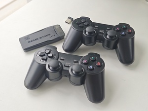 एम 8 पोर्टेबल वीडियो कंसोल 2.4g डबल वायरलेस नियंत्रक 4k 64gb रेट्रो स्टिक 10000 बच्चों के टीवी उपहार - Product Image 6