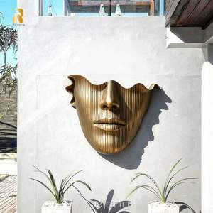 Scultura in Bronzo di Grande Formato con Volto, Design Personalizzato RELONG, <span class=keywords><strong>Arte</strong></span> Moderna da Parete per Decorazione - Product Image 3