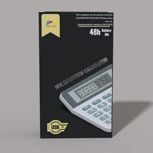 Пользовательские печатные электронные продукты пакет калькулятор с покрытием бумажная упаковочная коробка