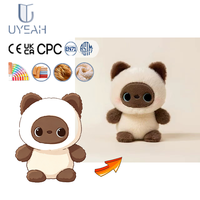 Porte-clés en peluche doux en forme de chat de dessin animé UYEAH OEM/ODM CE CPC EN71, cadeau personnalisé avec logo, mascotte animale en peluche moelleuse