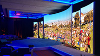 Module d'affichage LED flexible Transtech, écran incurvé intérieur P2/P2.5/P3.076, utilisation commerciale, mur vidéo 600CD, HDR10+, 4K, 1 an de garantie