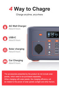 Centrale électrique portable 96Ah panneau solaire au lithium-ion 300W-2000W 110V/220V <span class=keywords><strong>Source</strong></span> d'alimentation de camping en plein air - Product Image 6