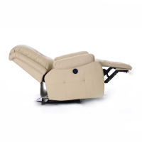 Fauteuil inclinable de massage électrique en cuir synthétique, siège individuel, télécommande, mobilier moderne pour salon, vente en gros