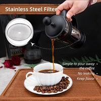 Offre Spéciale 3 tasses Cafetiere Cafetière à presse française Parfait pour les amateurs de café Cadeaux Saveur maximale Cafetière