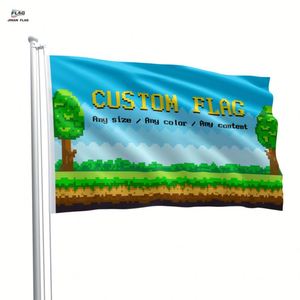 Banderas y Pancartas Publicitarias Personalizadas de 3x5 pies, Impresas Digitalmente, 100% Poliéster, Ecológicas y Duraderas, Disponibles al por Mayor - Product Image 1