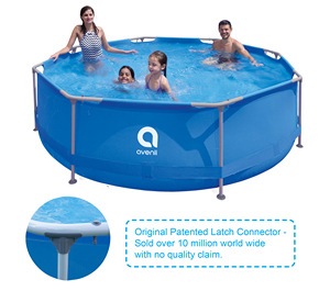 Vente en gros de <span class=keywords><strong>piscine</strong></span> extérieure à cadre rond 305*76cm <span class=keywords><strong>piscine</strong></span> <span class=keywords><strong>hors</strong></span> <span class=keywords><strong>sol</strong></span> bleue pour la famille cour été amusant - Product Image 3