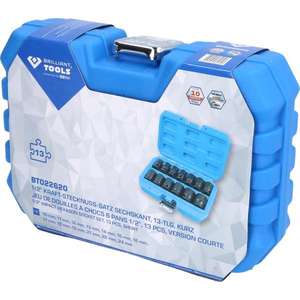 BRILLIANT TOOLS - BT022620 Jeu de douilles hexagonales à impact court de 1/2 ''(13 pièces) -EAN 4042146869628 IMPACT SOCKETS ET ACCESSOIRES - Product Image 4