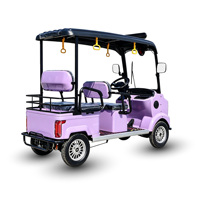 Voiturette de golf électrique Holladay 4 places 2000W pour parcs, stations balnéaires, communautés et sites touristiques, avec auvent, quadricycle électrique