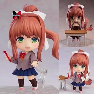 Doki Văn Học Chibi nendoroided 1817 # Monika Câu lạc bộ Chủ Tịch khuôn mặt thay đổi khớp nối hình đóng hộp sưu tập đồ chơi Anime - Product Image 5