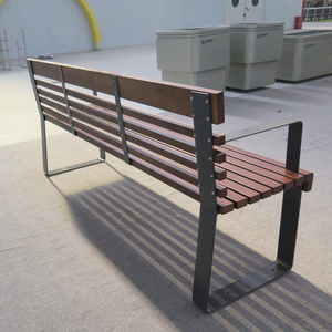 Fabrieksgemaakte buitenbank, parkmeubilair, straat- en tuinbank, houten bankstoel - Product Image 6