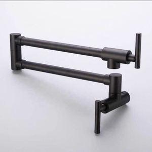 2 Xử Lý Wall Mount Folding Pot Filler Vòi Thương Mại Bồn Rửa Nhà Bếp Vòi Với Đơn Lỗ Đôi Doanh Swing Arm - Product Image 3