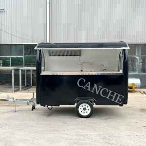 Camión de comida móvil moderno | Remolque personalizable con configuración completa de cocina para aperitivos callejeros - Product Image 1