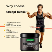OEM Pure Shilajit 85 + Capsules de supplément d'acide humique Résine Acide fulvique Minéraux à base de plantes Soutient le métabolisme