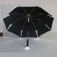 Parapluie transparent créatif avec lampe torche LED intégrée, idéal pour la publicité et les cadeaux personnalisés