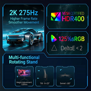 Moniteur de jeu QHD 2K 27 pouces 240Hz 1ms IPS VA avec audio intégré, prix de gros en vrac, parmi les plus vendus - Product Image 4