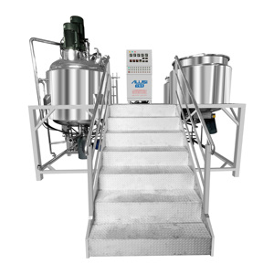 Ligne de production de machines pour la fabrication de dentifrice en usine, homogénéisateur automatique sous vide, mélangeur émulsifiant, savon cosmétique SUS304 - Product Image 1