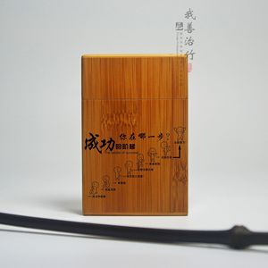 Bamboo Cigarette Case Rectangular 88mm Engraved Handmade Gift Box For Smoking Accessories - Product Image 4
