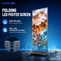 Display LED Pieghevole per Interni P1.86, Banner Digitale P1.25 P2.5 con Ruote, Schermo GOB Impermeabile 3840Hz per Esposizioni