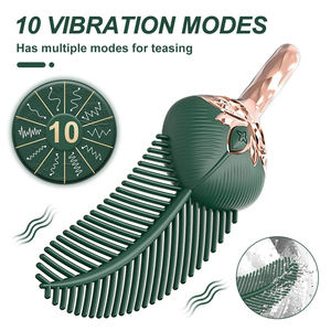 Çift başlı meme stimülatörü klitoral masaj kadın Masturbator g-spot tüy kurşun vibratör yetişkin seks oyuncakları kadınlar için - Product Image 2