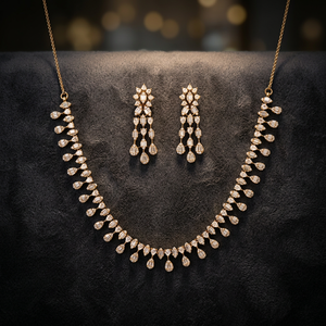 Collar Clásico con Dije de Emoción para Mujer, con Circonita, Latón Chapado en Dos Tonos, Cadena de Cuerda Ajustable de 14 Pulgadas, Joyería de Aniversario - Product Image 2