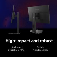 Moniteur de jeu Esports Lenovo Legion 24-10 de 23,8 pouces, 99 % sRGB, 0,5 ms, FHD, 240 Hz, écran IPS, ordinateur portable, ordinateur de bureau, écran avec DP