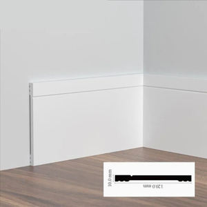 Rodapié Moderno de Poliestireno Blanco para Villas y Hoteles, Moldura para Suelos, Impermeable, Anti-Insectos, Resistente a la Putrefacción, Fácil de Instalar - Product Image 3