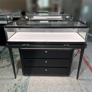 Hiện đại cổ điển bằng gỗ sơn tùy chỉnh kính trang sức hiển thị trường hợp Showcase kim loại đồ trang sức hiển thị truy cập - Product Image 1