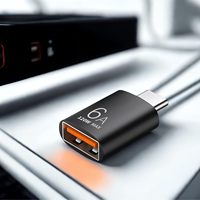 Adaptateur OTG de charge rapide 6A Type-C vers USB 3.1 pour synchronisation de données PD, compatible avec Huawei et la plupart des téléphones et tablettes Android USB-C