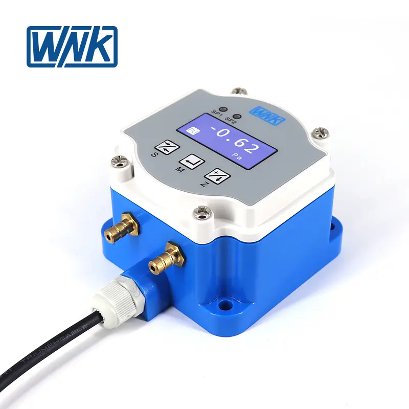 WNK -100-100kPa 4-20ma pemancar tekanan diferensial Digital HVAC untuk bangunan bertekanan