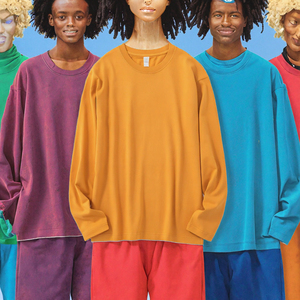เสื้อยืดแขนยาว YLS1311 15 สี แบบเรียบง่าย สไตล์ลำลอง ผ้าถักเนื้อแน่น 230GSM ผ้าฝ้าย ทรงปกติ คอกลม - Product Image 2