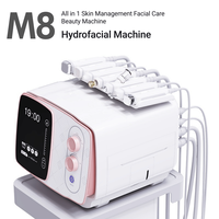 Appareil de soin du visage à oxygène 7 en 1, hydradermabrasion, exfoliation de la peau, nettoyage de la peau, hydrofacial pour une peau hydratée et éclatante