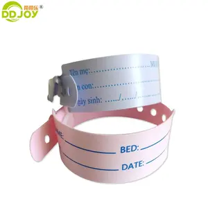 Plastic Hospital Bracelets Waterproof Adult Baby Hospital Plastic Medical Patient Id Bracelets