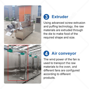 ORME Industrial Corn <b>Circle</b> Extruder Line Fully Automatic Puff Corn Chip Nik Nak Snack Make Machine - Product Image 4