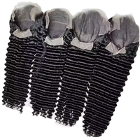 Perruque en cheveux humains 13x6 Deep Wave, noir naturel, pour usage professionnel en salon, livraison rapide, vierge, pour Lace Front Remy sans colle, fournisseur en gros