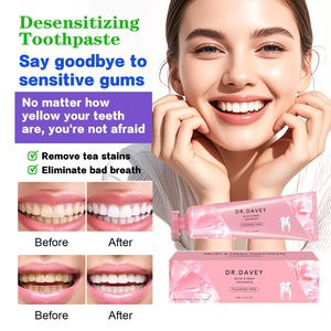 <span class=keywords><strong>Pasta</strong></span> <span class=keywords><strong>Dental</strong></span> <span class=keywords><strong>Desensibilizante</strong></span> con Logotipo Personalizado OEM/ODM DR DAVEY, Reduce las Incrustaciones y Refresca el Aliento - Product Image 4