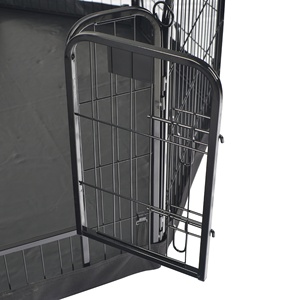 Cubierta Impermeable para Jaula de Perro y Gato con Patrón Sólido, Cierre de Botón, Cubierta Protectora Superior a Prueba de Sol para Interior y Exterior - Product Image 5