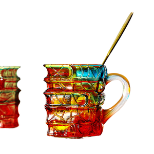 New Handmade High Borosilicate Glass <b>Easter</b> Book Coffee Mug 3D Stacked Breakfast Milk <b>Cup</b> - Product Image 4
