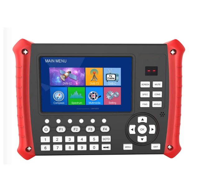 Softel Dvb c s s2 T2 Satellite Finder Combination signal Meter With Cable Coaxial RF Connector