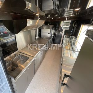 Remorque de vente mobile 2025, norme américaine, chariot sur roues, petits camions de restauration en fibre de verre avec grill et friteuse - Product Image 3