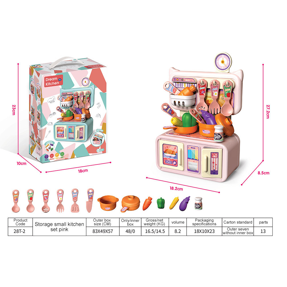 28T-2-Petite cuisine de rangement [Rose] - Boîte de couleur anglaise