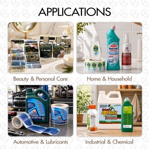 Etichette Personalizzate per Prodotti FMCG, Etichette in Rotolo per Bottiglie di Lozione Corpo, Etichette Adesive per Confezioni di Cosmetici, Olio per <span class=keywords><strong>Capelli</strong></span>, Shampoo con Logo - Product Image 5