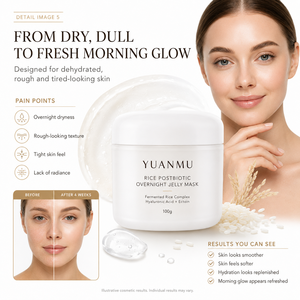 Mascarilla Facial Nocturna Hidratante con Probióticos y Barrera Protectora OEM ODM para Piel Sensible, Seca y Grasa - Product Image 6