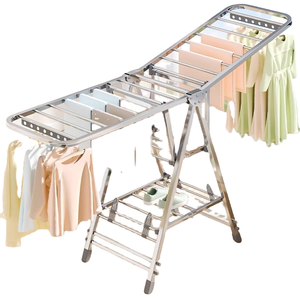 Pratik İç/Dış Mekan Alüminyum Alaşımlı Giysi ve Yorgan Askılığı <span class=keywords><strong>Metal</strong></span> Ayaklı Ayakkabı Kurutma Askısı Oturma Odası İçin - Product Image 3