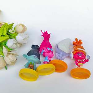 6-9cm 4 piezas Anime Trolls 3 figura de acción conjunto Pvc juguetes para niños regalos al por mayor lindo coleccionable modelo muñecas <span class=keywords><strong>Troll</strong></span> - Product Image 4