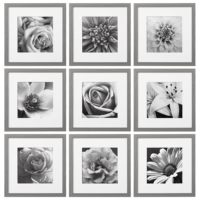 Cadre photo décoratif en bois sur mesure, noir, moderne, pour la décoration murale de la maison, pour accrocher des cadres photo au mur