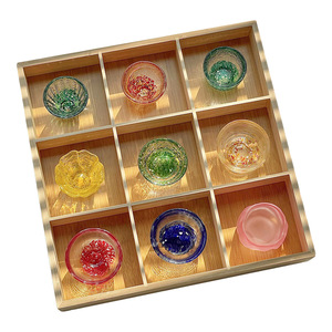 Ensemble de tasses à saké en verre coloré BAMBUS, style japonais à neuf compartiments, <span class=keywords><strong>mini</strong></span>-tasses à thé Shaojiu, verres à vin blanc, vaisselle, plus de 10 pièces - Product Image 5