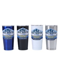 Mug à bière en acier inoxydable 304, portable, pour voiture, 20 oz, thermos sous vide, isolation thermique 6-12 heures, design moderne