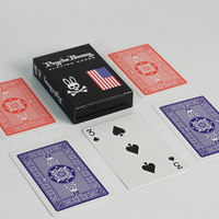 Jeu de 2 paquets de cartes, en PVC recyclé, cartes à jouer en plastique imperméables, PsychoBunny Poker, Poker, Bridge, Index standard