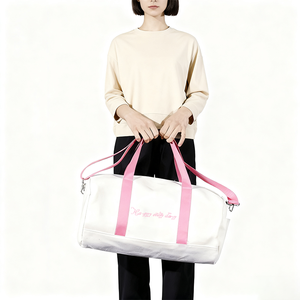 Tùy Chỉnh Sang Trọng Du Lịch Bóng Rổ Thể Thao Phòng Tập Thể Dục Yoga Weekender Qua Đêm Vải Thô Hành Lý Túi Thêu Cho Nam Giới Và Phụ Nữ - Product Image 5